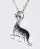 Necklace with a Diplodocus pendant on a metal chain