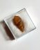 Authentic fossilized snail in quartz, 2.1 cm length, 100 million years old, Cretaceous, Morocco