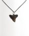 Handmade necklace with Authentic fossilized Bull Shark tooth, 2.1 cm pendant length, 20 million years old, Miocene, USA